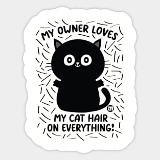 cat hair Sticker